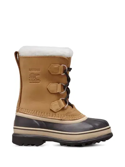 Sorel Lace-up Leather Boots In Brown