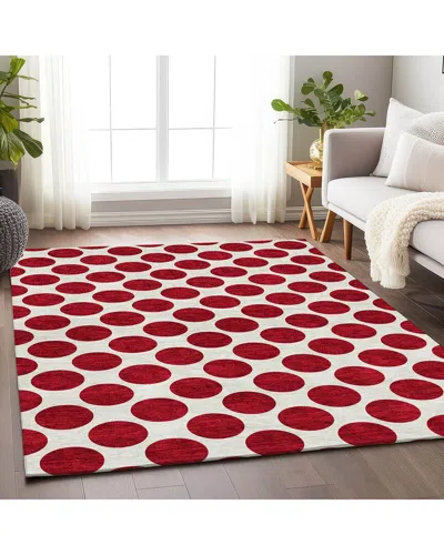 Addison Rugs Premium Washable Area Rug In Red