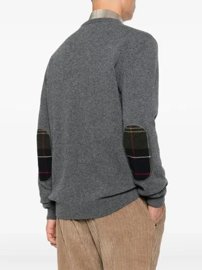 Barbour Wool Crewneck Sweater In Gray In Gray