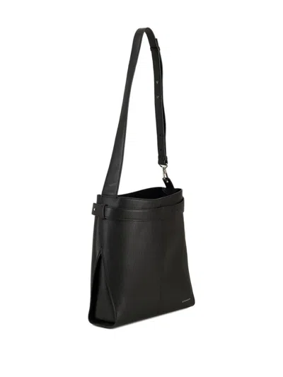 Givenchy Medium Belted Grained-leather Shoulder Bag In Black
