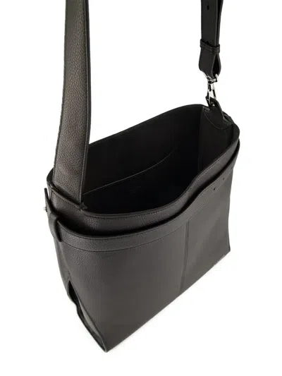 Givenchy Medium Belted Grained-leather Shoulder Bag In Black
