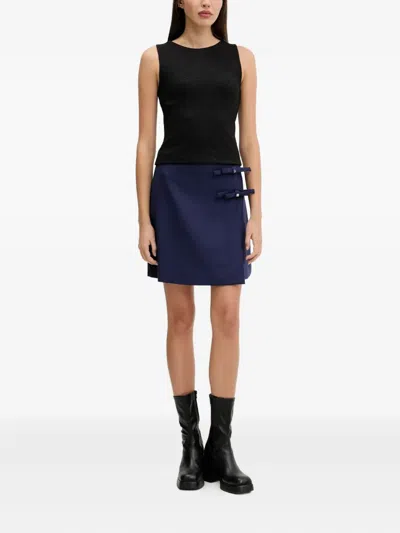 Hugo Boss Monogram-jacquard Tank Top In Black