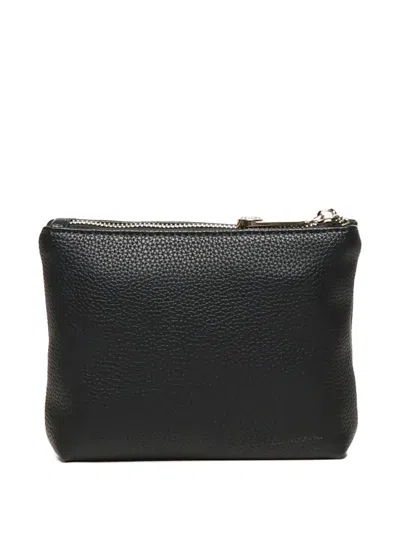 LOGO压纹顶置拉链小袋