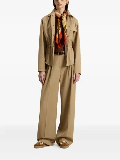 Woolrich Drawstring Pocket Overshirt In Neutral