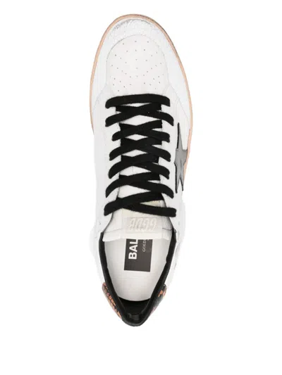 Golden Goose Leather Sneakers Star Detail In White