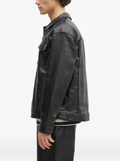 搭扣开合盖袋衬衫式夹克