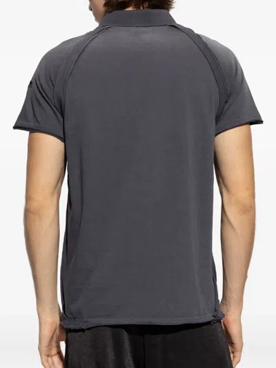 Diesel Distressed Embroidered T-shirt In Gray