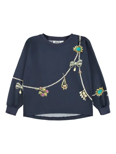Molo Reniza Sweatshirt In Blue