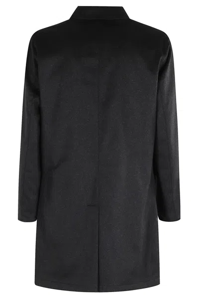 Kired Reversible Waterproof Coat With Classic Collar In Black
