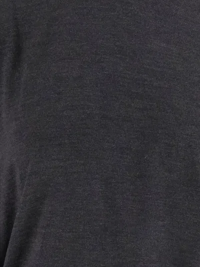 Jacquemus Sweater With Round Neck Brode In Merino Wool In Gray