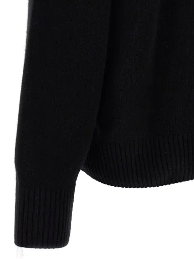 Lacoste Pullover In Cotone Nero In Black