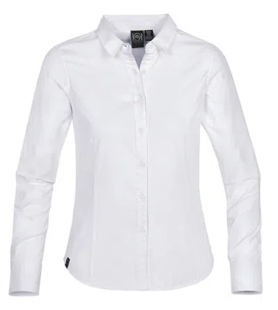 Stormtech Women's Lexington Chambray Blouse Shirt In White