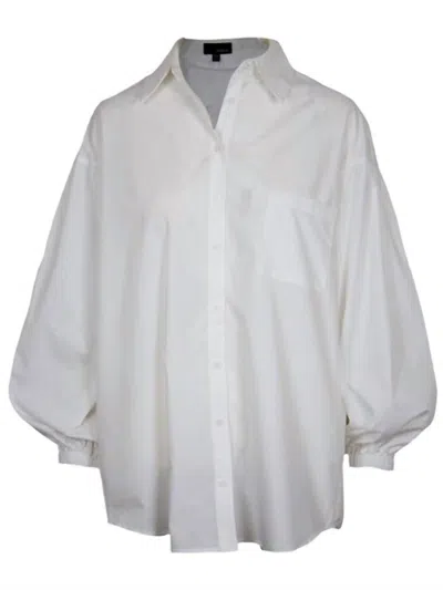 Lucy Paris Sjp Button Down In White In White