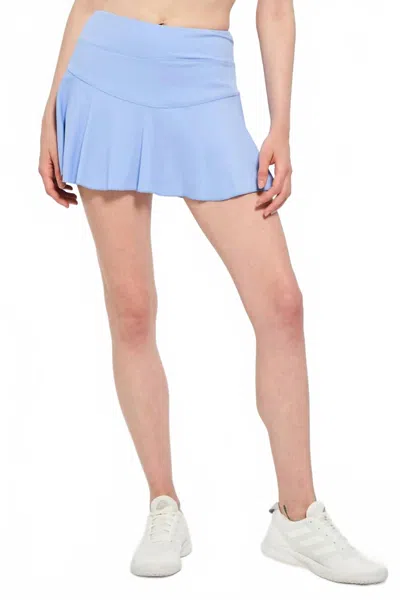 Lija Rib Dash Skort In Bluebird In Blue