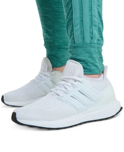 Adidas Originals Big Kid Girls Drawstring Waist Cuffed Mid Rise Slim Fit Jogger Pant In Green