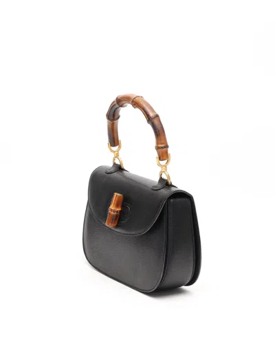 Gucci Bamboo 1947 Small Top Handle Bag In Black