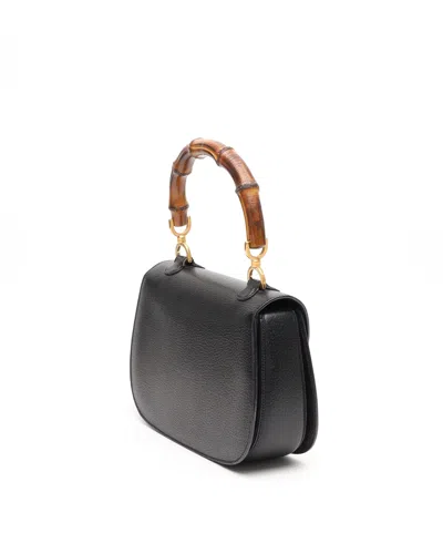 Gucci Bamboo 1947 Small Top Handle Bag In Black