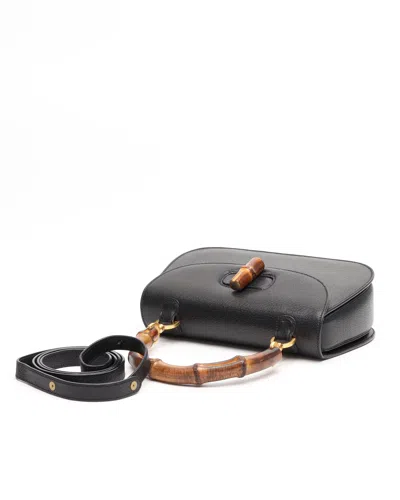 Gucci Bamboo 1947 Small Top Handle Bag In Black