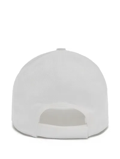 1989 Studio Striped Baseball Patch Cap With Curved Brim In White