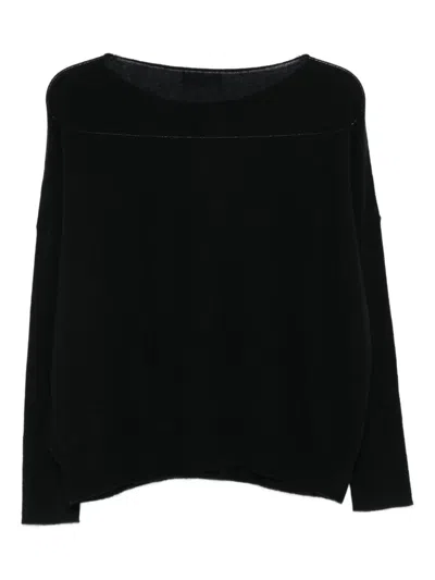 Philo-sofie Boat-neck Cashmere Sweater In Black