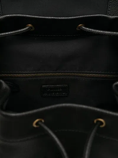 Pinko Leather Backpack In Black
