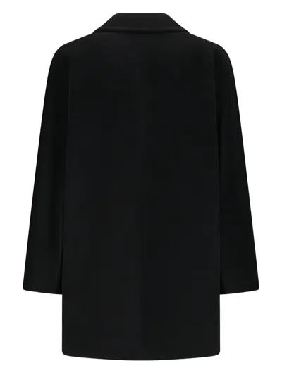 Max Mara Rebus Double-breasted Coat In Black