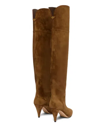 Casadei "venus" Nomad Saddle Boots In Brown