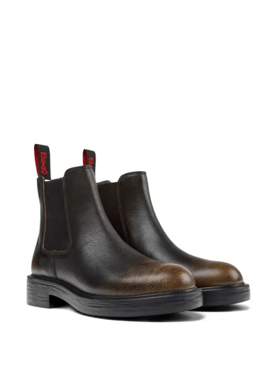 Camper 42mm Dean Leather Boots In Black