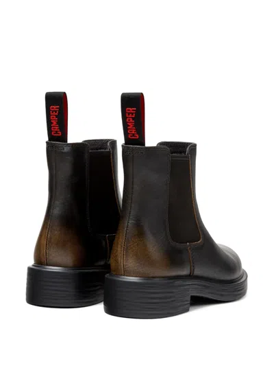 Camper 42mm Dean Leather Boots In Black