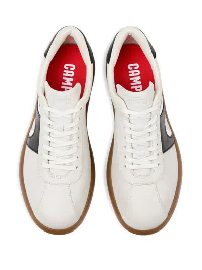 Camper Pelotas Soller Leather Sneakers In White