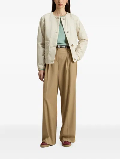 Woolrich Button-fastening Patch-pocket Jacket In Neutral