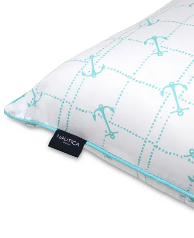 Nautica Anchor Grid 2-pack Pillow, King In Blue