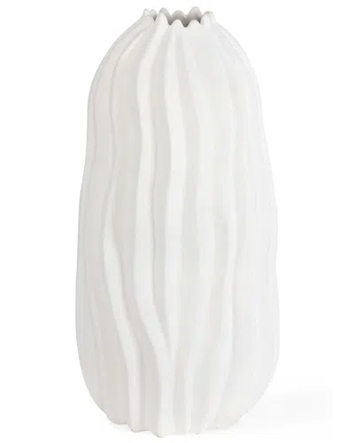 Uttermost Merritt Floor Vase In White
