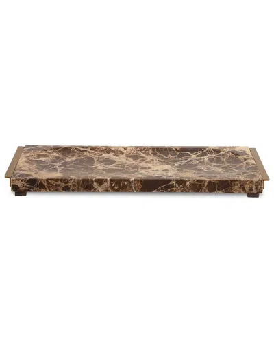 Uttermost Marble Tray Crest In Brown
