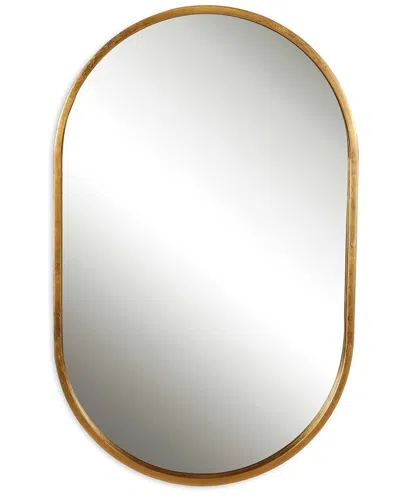 Uttermost Varina Minimalist Oval Mirror In Gold