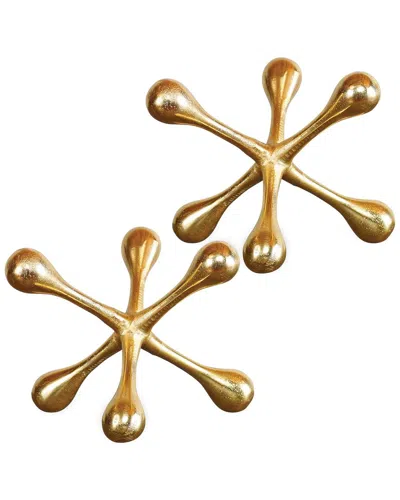 Uttermost Set Of 2 Harlan Objects In Gold