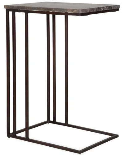 Uttermost Theodore Travertine Accent Table In Brown