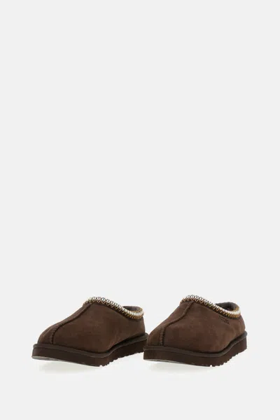 Ugg Tasman Cocoa-coloured Eather Slip-ons In Brown
