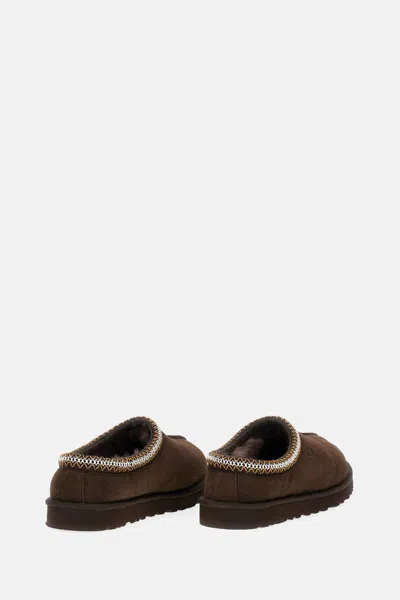 Ugg Tasman Cocoa-coloured Eather Slip-ons In Brown