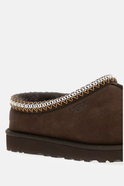 Ugg Tasman Cocoa-coloured Eather Slip-ons In Brown