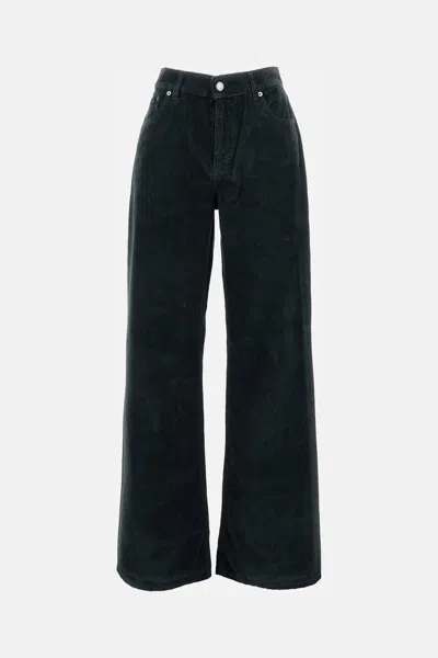 Haikure Wide-leg Trousers With Back Pockets In Black