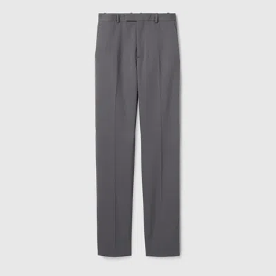 Gucci Luxurious Dark Grey Trousers With Wool And Cashmere Blend