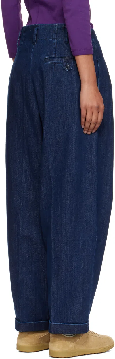 Ymc You Must Create Ymc Market Cropped Denim Trousers In Blue