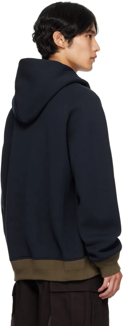 Sacai Men's Sponge Sweat Hoodie In Multi