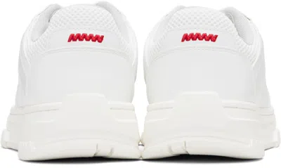 Hugo Boss Hugo Low-top Sneakers With Perforated Design And Textured Sole In White