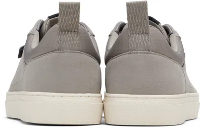 Hugo Boss Round Toe Low-top Sneakers In Gray