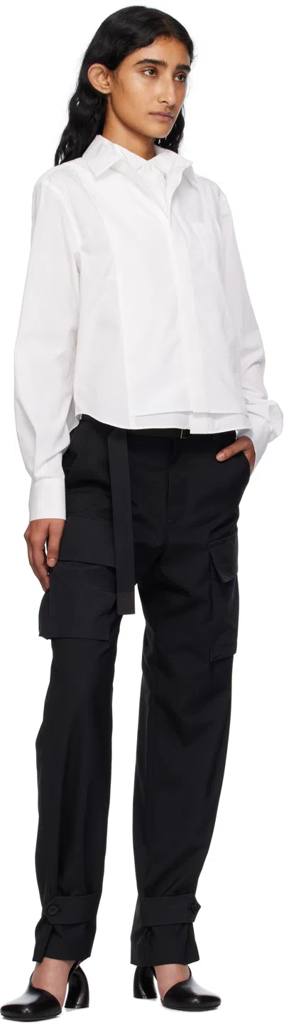 Sacai White Poplin Shirt