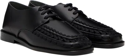 Hereu Black Alaro Lace-up Derbys In Black