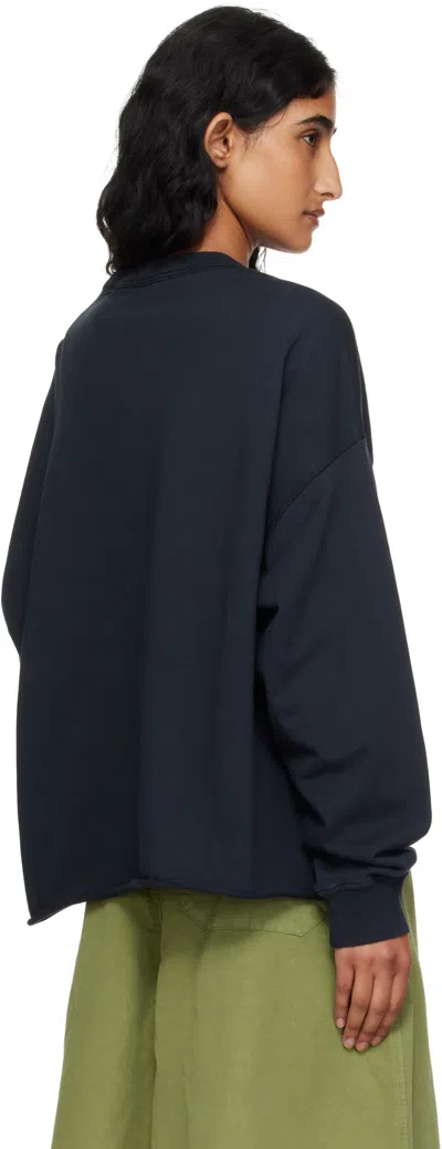 Ymc You Must Create Navy Studio Sweatshirt In Blue