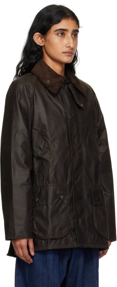 Barbour Lapel Long-sleeved Casual Jacket In Brown